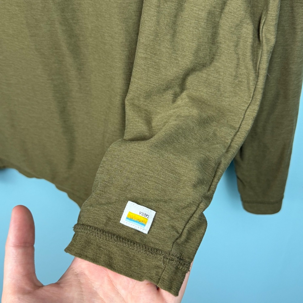 Vuori Strato Tech Hoodie Mens 3XL Dark Oregano Heather Green V1019 Pullover - Picture 3 of 10